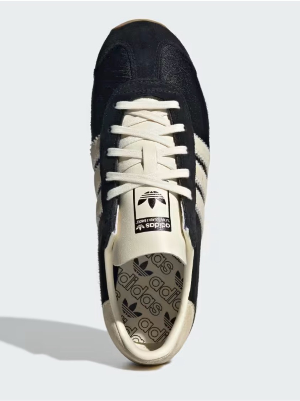 adidas Women's Black and Cream Retro Low-Top Sneakers